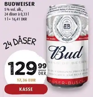 Scandinavian Park Budweiser tilbud