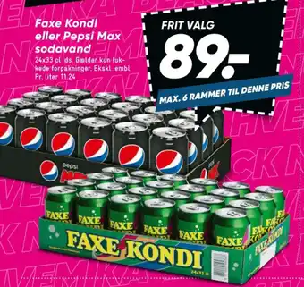 Bilka Faxe kondi sportssodavand tilbud