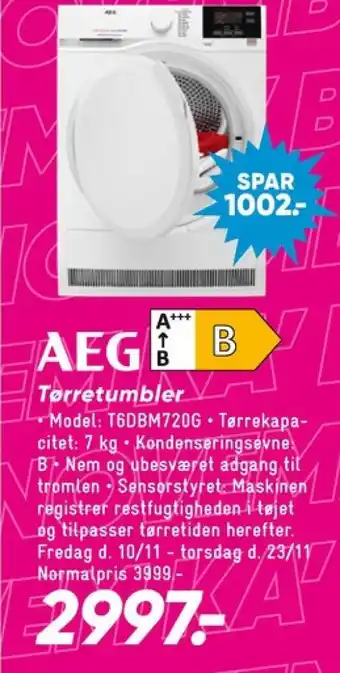 Bilka Aeg tørretumbler tilbud