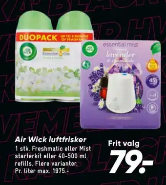 Bilka Airwick luftfrisker tilbud