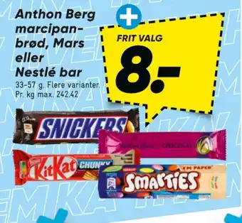 Bilka Anthon berg marcipanbrød tilbud
