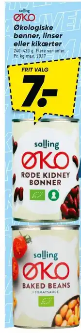 Bilka Salling øko kikærter tilbud
