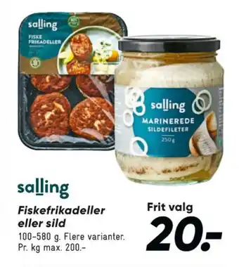 Bilka Salling fiskefrikadeller tilbud