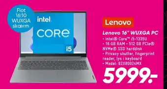 Bilka Lenovo bærbar pc tilbud