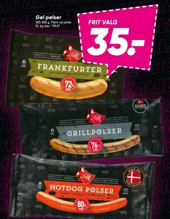 Bilka Gøl frankfurter tilbud