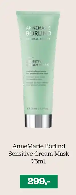 Helsemin Annemarie börlind sensitive cream mask tilbud