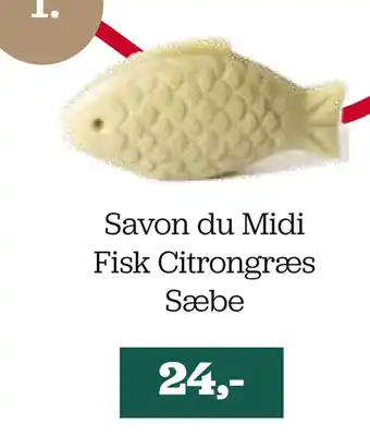 Helsemin Savon du midi fisk citrongræs sæbe tilbud