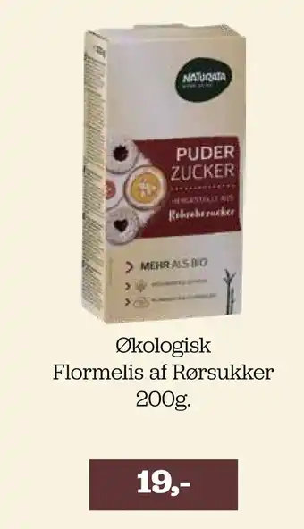 Økologisk flormelis af rørsukker