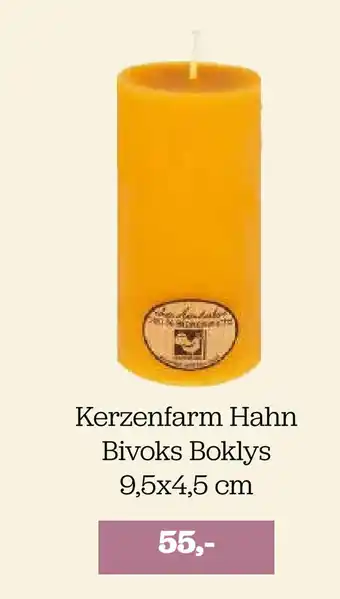 Kerzenfarm hahn bivoks boklys