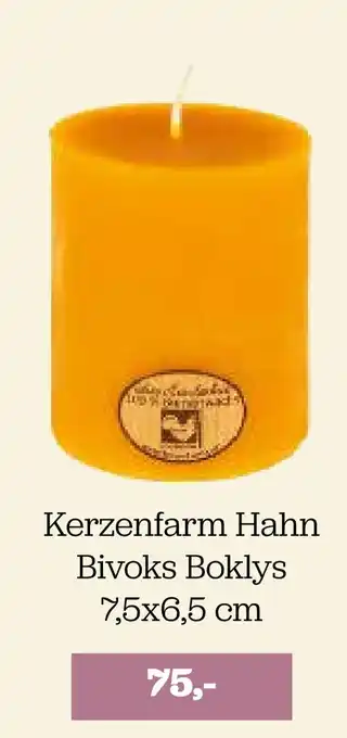 Kerzenfarm hahn bivoks boklys