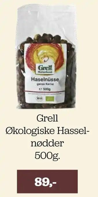 Grell økologiske hasselnødder
