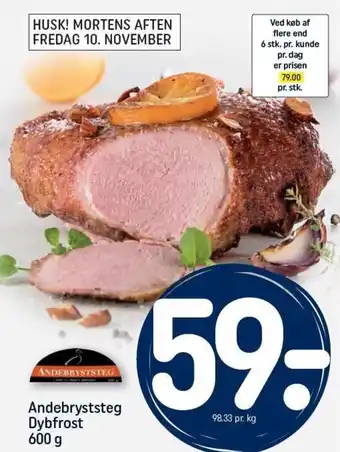 Andebryststeg Dybfrost