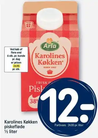 Karolines Køkken piskefløde 1/2 liter