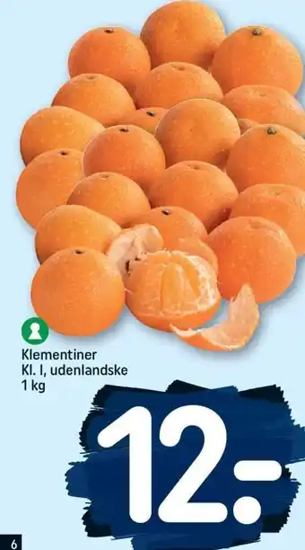 REMA 1000 Klementiner KI. I, udenlandske tilbud