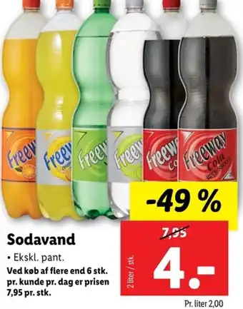 Lidl Sodavand • Ekskl. pant. tilbud