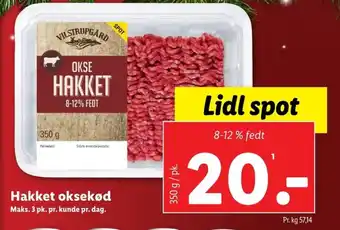 Hakket oksekød