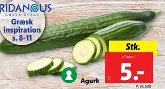 Lidl Agurk tilbud