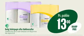 Min Købmand Daily toiletpapir tilbud