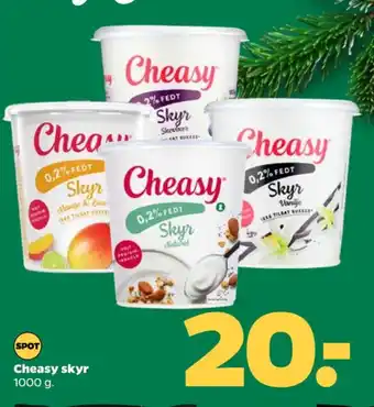 Netto Cheasy skyr mango & lime tilbud