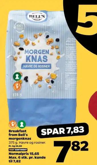 Netto Bells morgenknas tilbud