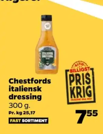 Netto Chestfords dressing tilbud