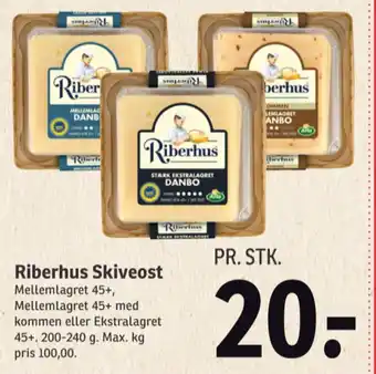 SPAR Riberhus skiveost ekstralagret tilbud