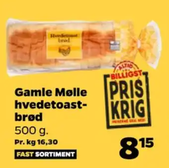 Netto Gamle mølle toastbrød tilbud