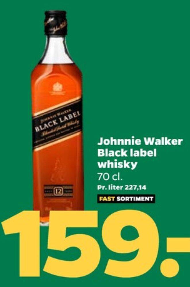Black label whisky tilbud hos Netto