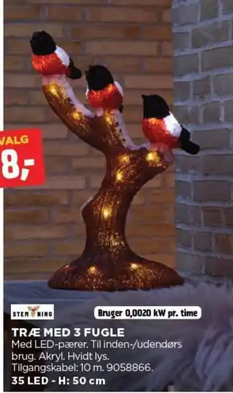 jem & fix TRÆ MED 3 FUGLE tilbud