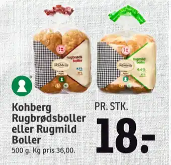 SPAR Kohberg rugbrødsboller tilbud