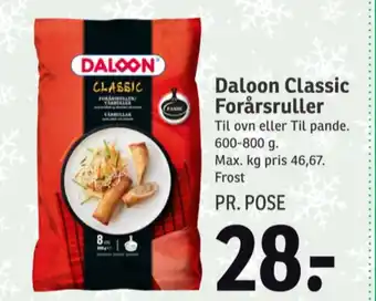 SPAR Daloon forårsruller tilbud