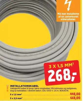 jem & fix INSTALLATIONSKABEL tilbud