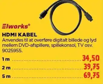 jem & fix HDMI KABEL tilbud