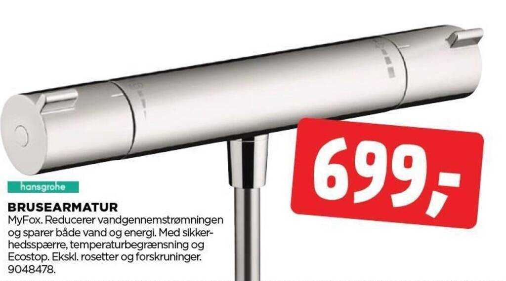 hansgrohe BRUSEARMATUR tilbud hos jem & fix