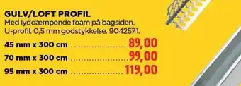 jem & fix GULV/LOFT PROFIL tilbud