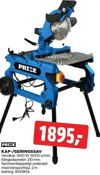 jem & fix PRIZE KAP-/GERINGSSAV tilbud