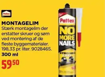 jem & fix Pattex MONTAGELIM tilbud