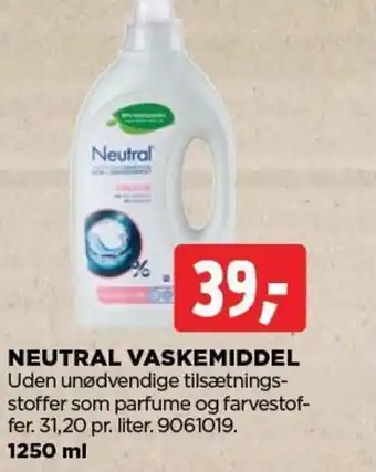 jem & fix NEUTRAL VASKEMIDDEL tilbud