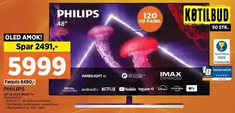 Power Philips 48´´ 4k oled smart tv tilbud