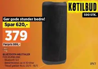 Power Bluetooth-højttaler tilbud