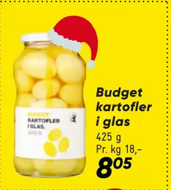 Bilka Budget kartofler i glas tilbud