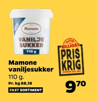 Netto Mamone vaniljesukker tilbud