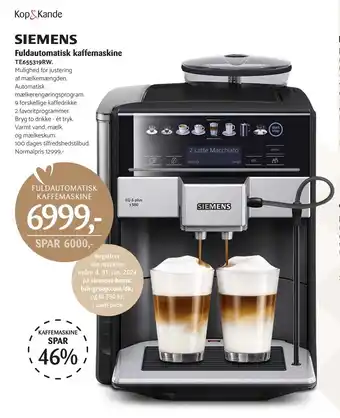 Kop & Kande Fuldautomatisk kaffemaskine tilbud