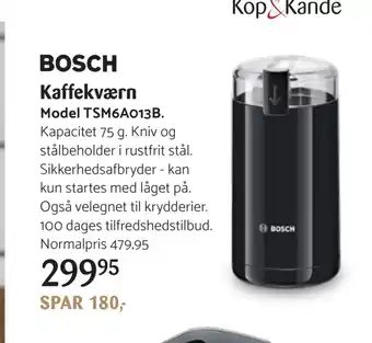 Kop & Kande Kaffekværn tilbud