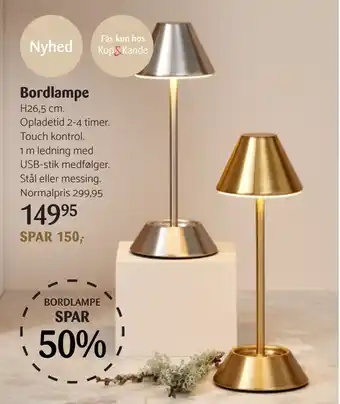 Kop & Kande Bordlampe tilbud
