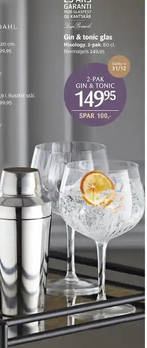 Kop & Kande Gin & tonic glas tilbud