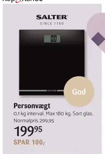 Kop & Kande Personvægt tilbud