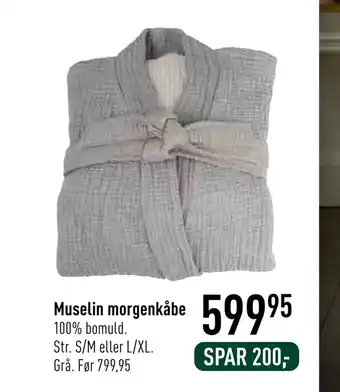 Muselin morgenkåbe