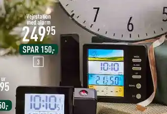 Vejrstation med alarm
