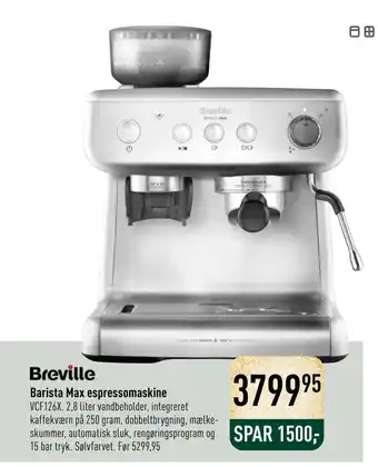 Imerco Barista max espressomaskine tilbud